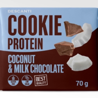 Descanti protein cookie kokos čokoláda 70g