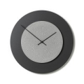 Betónové hodiny s kovovým ciferníkom šedá + čierna